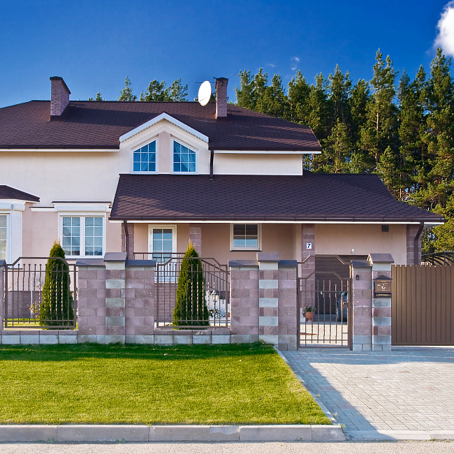 фото:  Откатные ворота Prestige 96 мм 4000х1800