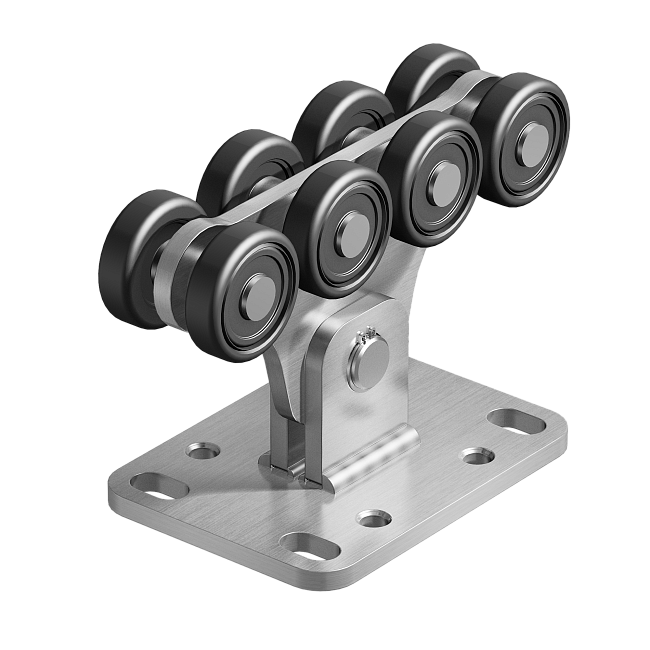 фото: Комплект для откатных ворот c неоцинкованной шиной 9м до 450кг