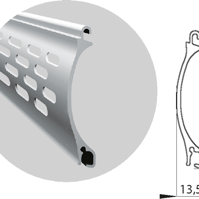 фото: Роллетная решетка с перфорацией "АЛЮТЕХ" 2000х2500