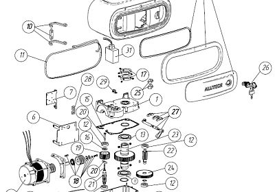 фото: Комплект ЗИП для привода АЛЮТЕХ Twisto TW4000