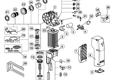 фото: Комплект ЗИП для привода АЛЮТЕХ Targo TR3531-230/5024-230/5024-400