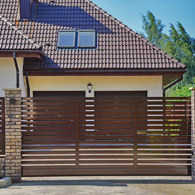 фото:  Рама откатных ворот Prestige 68 мм 4000х1800