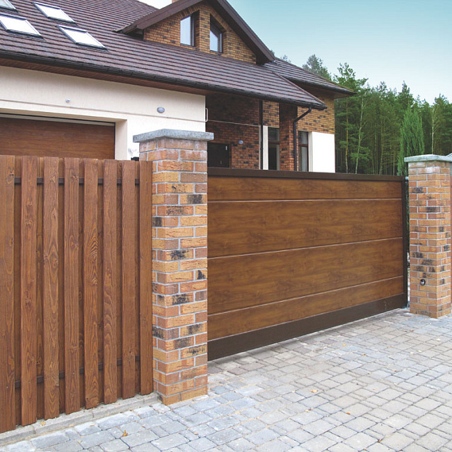 фото:  Рама откатных ворот Prestige 68 мм 4000х1800