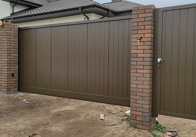 фото:  Откатные ворота Prestige 96 мм 5000х1800