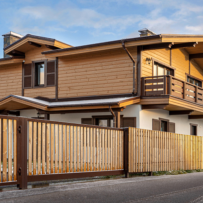 фото:  Рама откатных ворот Prestige 68 мм 4000х1800