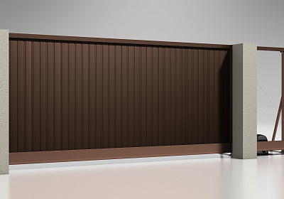 фото:  Откатные ворота Prestige 96 мм 4000х1800