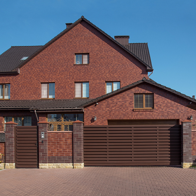 фото:  Откатные ворота Prestige 96 мм 4000х1800